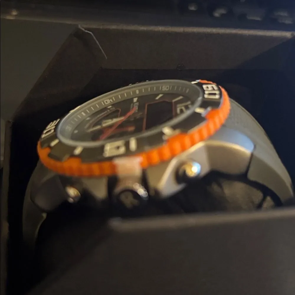 Kenneth Cole Reaction Black and Orange Chronograph Watch